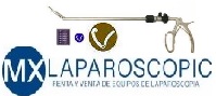 Aplicador de Clips tipo Hemolock de Polimero  Dorado y Morado,  articulados y rectos de 10 mm x 33 cm Marca: Laparoscopic Mx