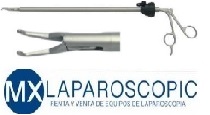 Aplicador removedor laparoscopico de Clips temporales Bulldog de 10 mm x 33 cm Ref. 801.120 Marca: Laparoscopic MX