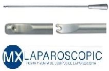 Bajanudos laparoscopico de 5 mm x 33 cm con forma de luna o de orificio Marca: Laparoscopic Mx