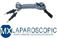 Cable Bipolar de con longitud de 4 metros para pinzas de la Marca: Laparoscopic Mx