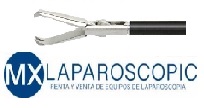 Pinza Extractora de Vesicula con dientes de sujecion de 5 mm x 33 cm con cremallera  Ref. 801.105 Marca: Laparoscopic MX