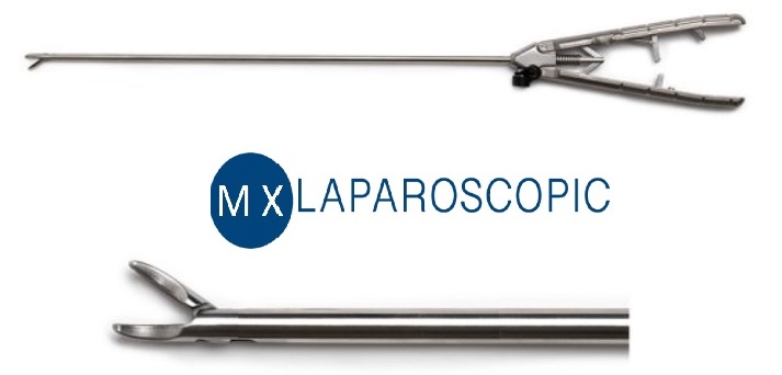 Porta Agujas Tipo Storz  recto y curvo Ref.801.912 Ref.801.912C  Marca Laparoscopic MX