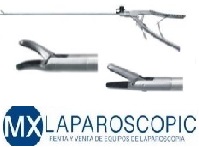 Portaagujas Laparoscópico Recto y Curvo Mandíbula Tipo V de 5mm x 33 cm Marca: Laparoscopic MX