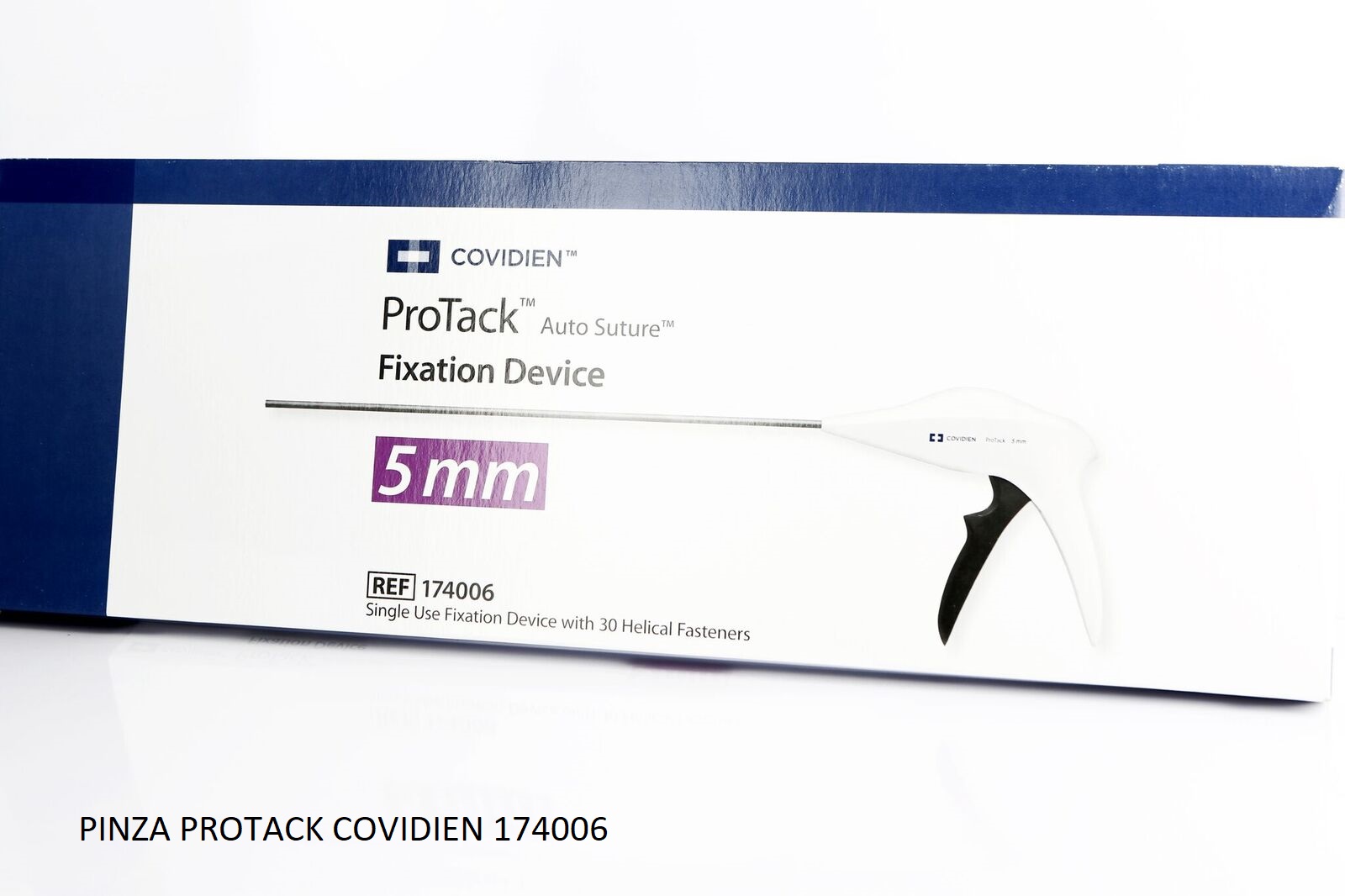 ProTack™ 5 mm Instrumento de un sólo uso para fijacion de  malla 30 Tackers metalicos Marca: Covidien