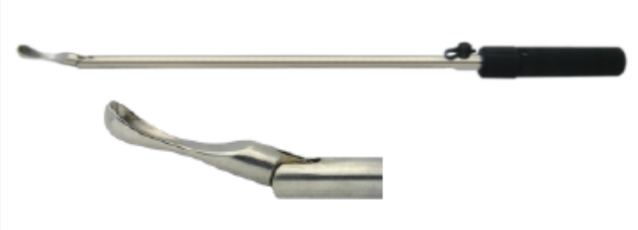Retractor de Esófago con pinza Angulada de 10 mm x 33 cm Ref. 801.012.4 Marca: Laparoscopic MX